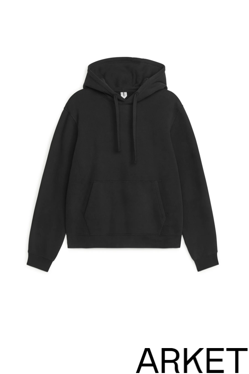 arket hoodie svart