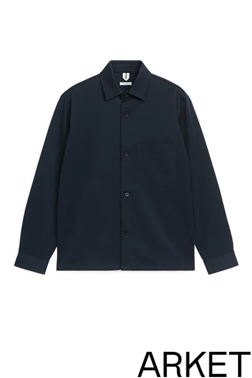 blå overshirt