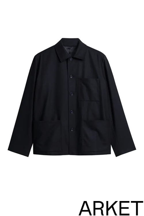 blå overshirt