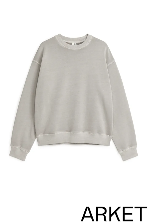 arket ljus mullvad sweatshirt 