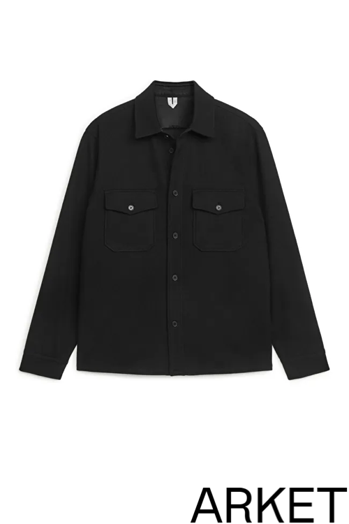 svart overshirt