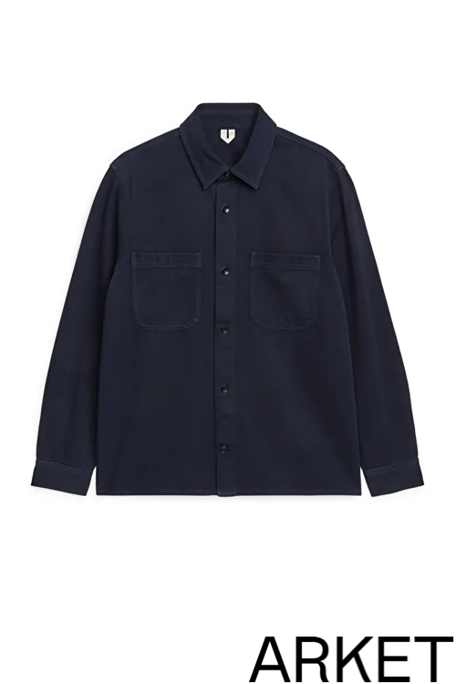 blå overshirt