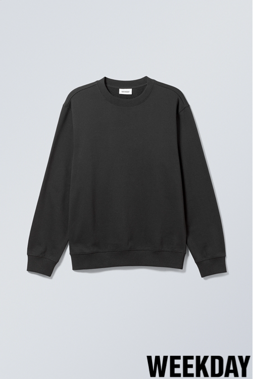 weekday svart sweatshirt 