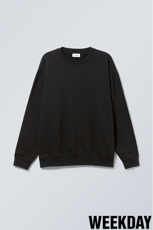 weekday svart sweatshirt 