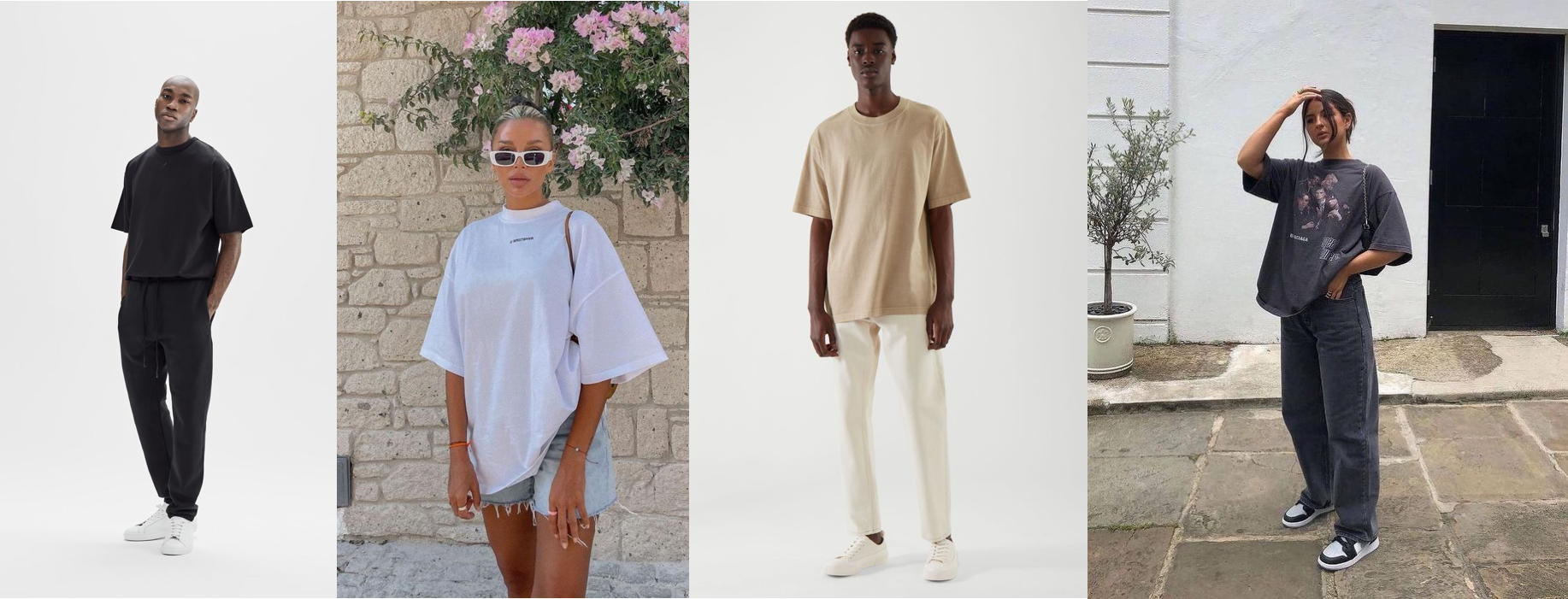 oversized t-shirt outfits